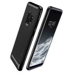 Coque SPIGEN Etui Neo Hybrid pour Samsung Galaxy S9 Noir brillant