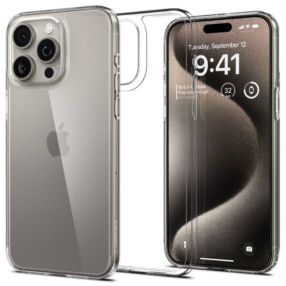 Funda Spigen Airskin Híbrido iPhone 15 Pro Max Cristal Clear Case